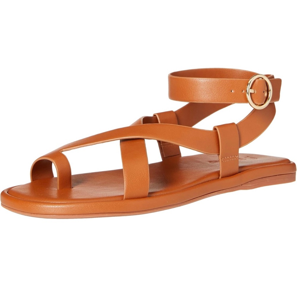 The Drop Women's Maide Flat Strappy Buckle Sandal
